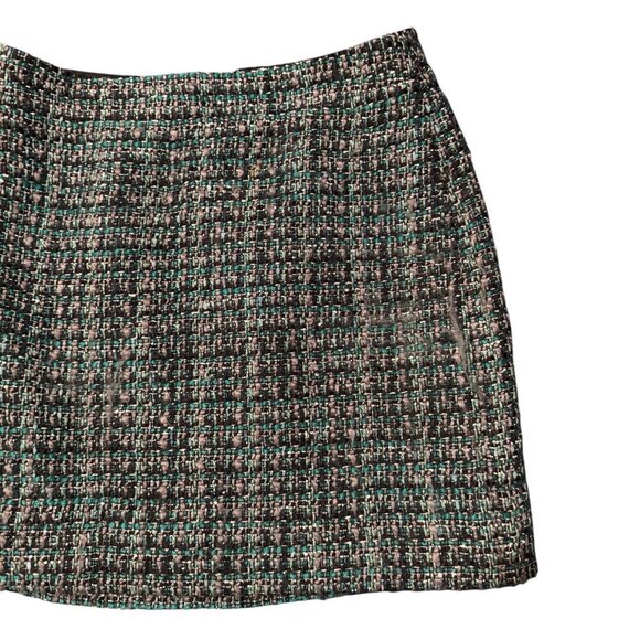 J.Crew Collection A-Line Mini Skirt in Tinsel Tweed - Size 8 - Picture 3 of 4